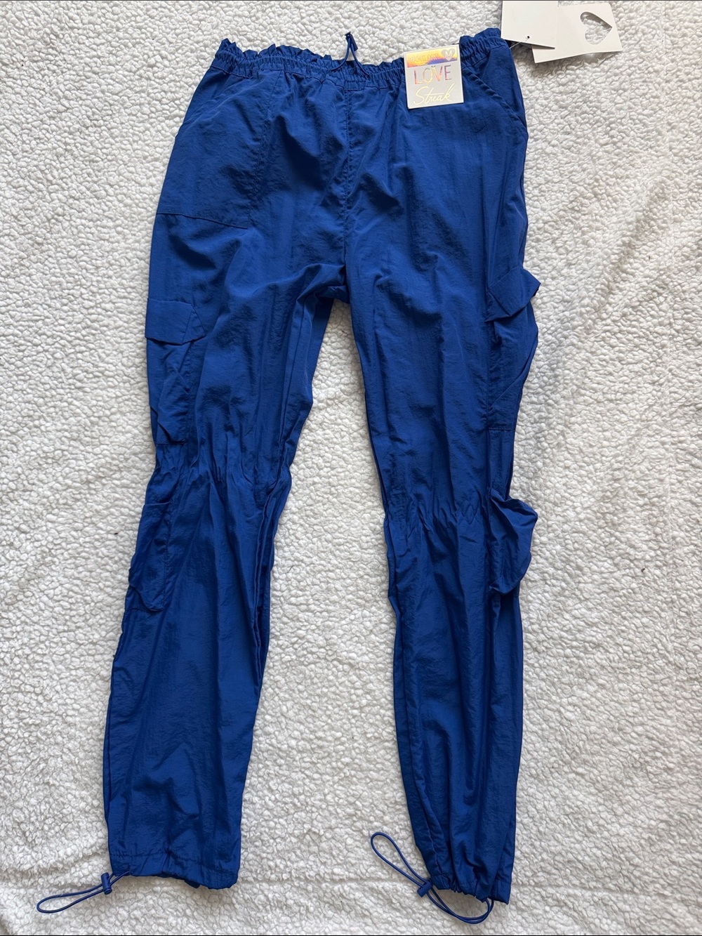Electric Blue Cargo Joggers